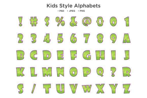 Download Kids Style Alphabet Typography Alphabet - Typography alphabet Collection
