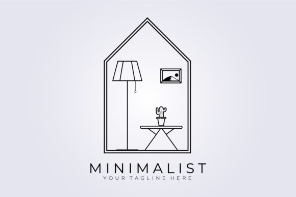 Download Minimalist Home Furniture Logo Line Art - Furniture logo Collection