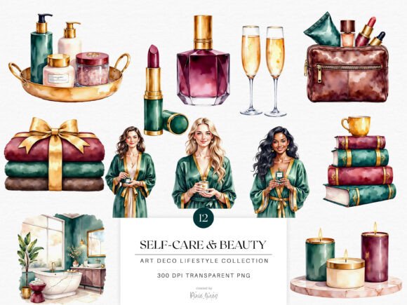 Download Art Deco Lifestyle, Self Care and Beauty - Lifestyle Collection
