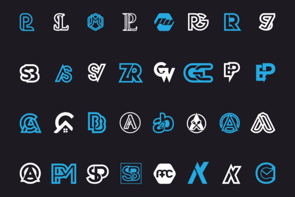 Download Monogram Letter Mark Logo Collection - Monogram Collection