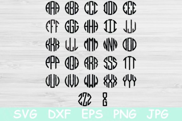 Download Circle Block Monogram Font&nbsp; - Premium Resources