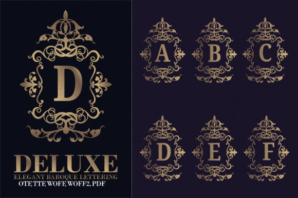 Download Baroque Lettering - Premium Resources